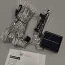 Solar String Lights Outdoor,500 LED 165FT Christmas Lights with 8 Modes and Timer, Remote Control for Holiday Patio Garden Party Decor(Warm White) (Transparent Wire)