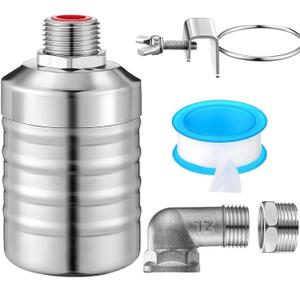 MorningRo 3 Pack Water Float Valve 1/2 to 3/4'' Auto Shut off Water Tank Float Valve 304 Stainless Steel Fully Automatic Level Control for Pool, Livestock Troughs (Classic Style)