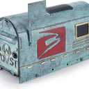 Heavy Duty Galvanized Steel Mailbox Post, Post Mount Mailbox,Rural Mailboxes for Outside,Outdoor Decor