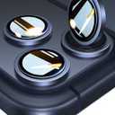 UltraGlass UNBREAK TOP 9H+ Glass for iPhone 17 Pro Max/17 Pro Camera Protector [NO.1 Military Grade Shatterproof] iPhone 17 Pro Max Camera Lens Protector, 17 ProMax Lens Screen Cover, Deep Blue