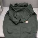 Carhartt Men's Rain Defender Loose Fit Heavyweight Full-Zip Sweatshirt, Forestry Green, Small