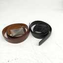 Leather Ratchet Belt Men 2 Pack - Customizable Fit, Effortless Style
