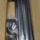Black Curtain Rods for Windows 66 to 120, 1 inch Blackout Wrap Around, Adjustable Heavy Duty Curtain Rods for Bedroom, Kitchen and Outdoor Patio
