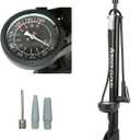 ROCK CLOUD Bike Floor Pump with Gauge 160 psi Bicycle Pump Presta and Schrader Valve for Tire Road Bike MTB Basketball Football etc.
