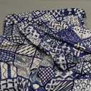 Stretch Dining Chair Covers Set of 2,Floral Print Chair Covers,Soft Removable Washable,Pet Friendly Furniture Protector,Universal Chair Slipcovers for Home, Kitchen,Ceremony Dining Room Seat (B-aqua Squares)