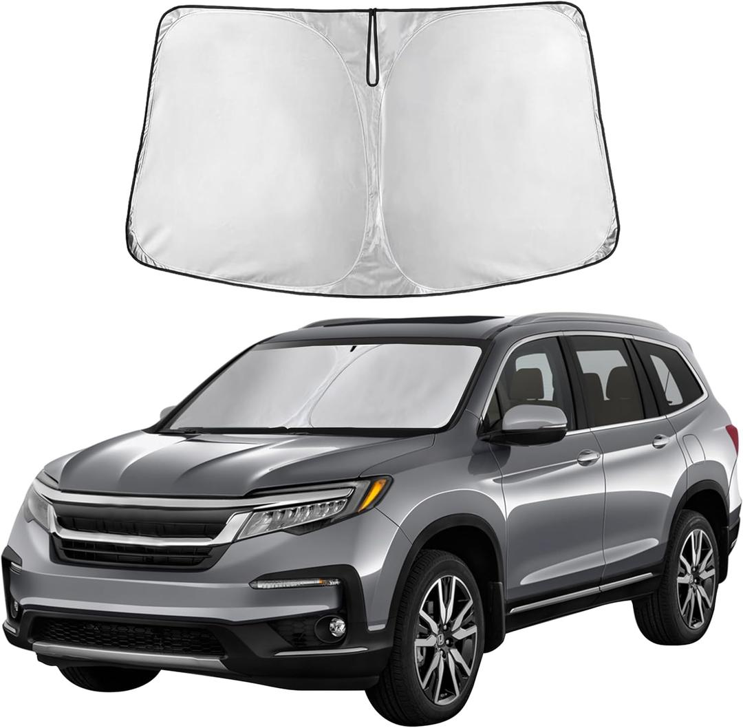 EcoNour Windshield Sunshade for Honda CRV 20232024 2025 2026 Sun Visor for Front Windshield & Window Sun Shade Cover, UV Heat Blocker & Protector, Car Accessories
