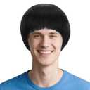 Bowl Cut Wig for Men - Black Mushroom Wigs, Short Funny Wigs 60s Bob Hair With Bang for Anime Movie Music Costume Halloween Cosplay Party