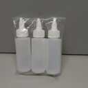 BRIGHTFROM Twist Top Applicator Bottles, Squeeze 2 OZ Empty Plastic Bottles, Refillable, Open/Close Nozzle - Multi Purpose (Pack of 3)