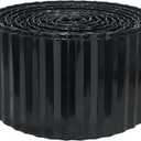 Quibbay Corrugated Metal Garden Edging, 6"100Ft Landscape Edging Border for DIY Lawn, Flower Bed and Garden, Flexible Bender Border for Lawn and Yard, Sturdy Galvanized Garden Edging Border, Black