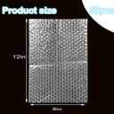 50Pcs 8'' X12'' Bubble Pouches Wrap, Clear Bubble Out Bags for Shipping,Double Walled Cushioning Bags for Moving,Packing and Extra Protecting Fragile Item