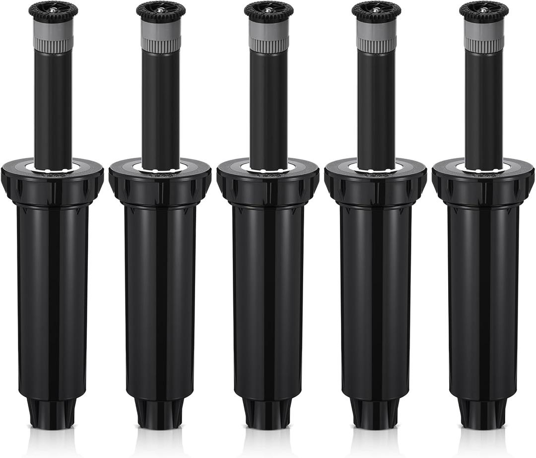 3 Pack Compatible with 1800 Series Pop up Sprinkler Heads 4 Inch Underground Spray Head, 0-360 Adjustable, Spray Radius 9-20 ft Irrigation Sprinkler for Lawn, Yard, Planter Bed, Garden