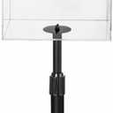 1 Pack Clear Suggestion Donation Box with Lock and Key 11x 8.25x 8.25 Inches Acrylic Offering Raffle Box with Stand Slot for Office Charity Church Collection