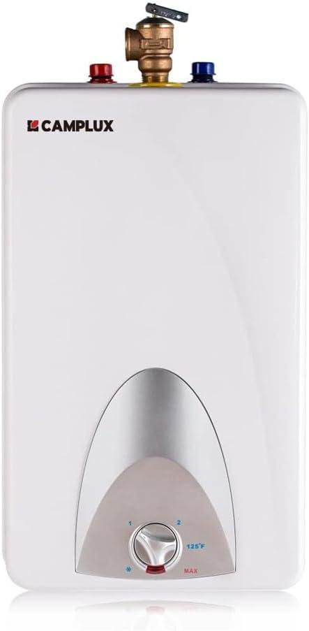 CAMPLUX Electric Mini-Tank Water Heater ME40 4.0 Gallons, Point of Use No Wait for Hot Water Under Kitchen Sink 120V 1440W, Wall or Floor Mounted, UL Listed