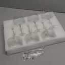 Martini Glasses Set of 6, 8 oz Premium Crystal Coupe Glasses, Hand Blown Champagne Drinkware with 6 Cocktail Picks, Clear Cocktail Glasses for Bar, Parties, Martinis, Margaritas