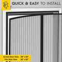 AUGO Magnetic Screen Door - Self Sealing, Heavy Duty, Hands Free Mesh Partition Keeps Bugs Out - Pet and Kid Friendly - Patent Pending Keep Open Feature - 38 Inch x 83 Inch