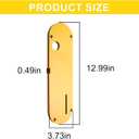 Zero Clearance Table Saw Insert Compatible with DeWalt 8-1/4" DWE7485, DCS7485B & DCS7485T1 - Yellow MDF Throat Plate with Riving Knife Slot - 13" x 3.73" Replacement Accessory