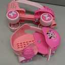 Minnie Mouse Junior Skates Includes Knee and Elbow Pads, Size Adjustable Design for Growing Feet