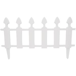 EasyFlex 24.9' Picket Border Fence Kit, White