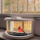 Window Bird Feeders for Viewing - 180 Clear View Bird Feeder, Durable, Elegant, Fits Windows 27-35" Wide, for Bird Watching-Bring Joy to Your Home
