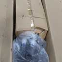 Drive Medical Blue Streak Lightweight Foldable Wheelchair for Adults, Seniors, and Disabled - Swing-Away Elevating Leg Rests and Flip-Back Padded Arms - Black/Blue (20 Inch)