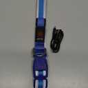 Flashseen LED Dog Collar, Light Up Dog Collar USB Rechargeable, Brightest Dog Lights for Night Walking, Adjustable Dog Collar Light for Dog Safety(Medium, Royal Blue)