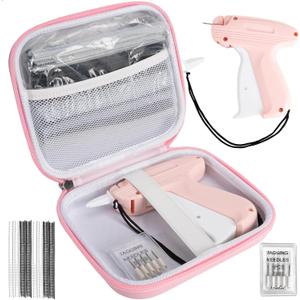 Stitch Gun for Clothes, Quick Clothing Fixer Handheld Stitch Tag Gun for Clothing Mini Stitch Quilting Hemming Sewing Kit Sticky Gun for Clothes with 6 Needles,2500 White & 2500 Black Fasteners