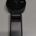 JISULIFE Handheld Fan Life7 Ultimate Flexibility: Wide & Strong Airflow, 19.5H Max Cooling, 5000mAh Rechargeable, 5-Speed, LED Display, 3 IN 1 Portable Fan for Travel, Concerts, Sports Events(Black)