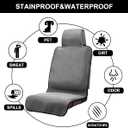 Waterproof Seat Cover, Upgraded Sweat Carseat Protector, Perfect for Universal Anti-Slip Car Truck SUV Seat, Ideal for Surfing Yoga Gym Workout, Grey