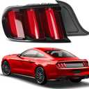 LED Tail Lights Compatiblewith Ford Mustang EcoBoost GT 350 Shelby GT350 2015 2016 2017 Sequential Turn Signal Rear Brake Lamp Assembly Plug & Play Replacement FR3Z13405G (Left Driver Side)