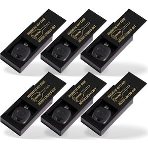 RamPro Hide A Key Magnetic Key Holder Under Car - for Your Car So You Never Lock Out - Store a Spare Key for Your Home, Storage, Office, or Vehicle - 6 pack