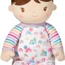 Douglas Isabelle Rainbow Stripe Soft Baby Doll