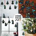 96pcs Christmas Scratch Papers, Christmas Magic Scratch Cards Ornaments Christmas Tree Snowman Scratch Creative DIY Hanging Craft Art Kits for Classroom Tree Decor (Style A)
