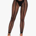 XIUSEMY Womens Fishnet Tights Sexy Stockings Black Stripe Pantyhose Leggings Lingerie