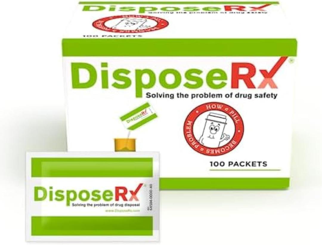 Medication Disposal Packets 100 Pack Bulk Drug Disposal Solution for Fire/EMS, Medical Offices, Public Health Departments, Senior Living Communities & More Safe, Scalable, Easy to Use