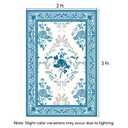 SOULFUL Medium Pile 8x10 Rugs for Living Room - Soft Underfoot Large Area Rug - Brown Boho Floral - Washable Non-Slip - Perfect for Bedroom Kids Room Under Dining Table Office