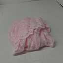 Lace Trimmed Elastic Bed Wrap, Easy Fit Dust Ruffle Bedskirt, White (Pink, California King)