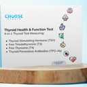 Thyroid Test | 4-in-1 at-Home Thyroid Test | Choose Health | TSH | T3 | T4 | TPO-Ab | at-Home Test | Cap & CLIA Accredited Lab | Not Avail in NY & RI