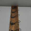 WRIGHTMART Coat Rack Wall Mount – 24” Reclaimed Burnt Pine Wood with 5 Hooks, Rustic Wooden Wall Mounted Organizer with Wall Hooks for Hanging, Farmhouse Entryway, Hallway, Bathroom, or Bedroom