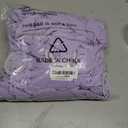 Peomeise 50pcs Lavender Spandex Chair Sashes with Buckle Slider for Wedding, Party Decoration
