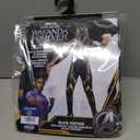 Marvel Black Panther Official Youth Halloween Costume - Premium Quality Padded Jumpsuit with Plastic Mask (L)