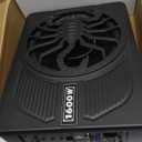 TZGBASS 1600W Slim Under seat Car Subwoofer and Amp Package, Powered Subwoofer with Built-in Amp, Subsonic Deep Bass, RGB Beat Light, Low Pass/Gain/Bass Boost Control, for Truck, SUV, Jeep, Car Audio