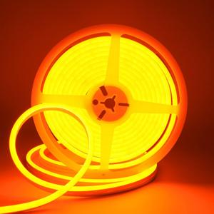 DUOFU365 Orange Neon LED Strip Light, DC 12V 600 SMD2835 LED Neon Rope Lights,Upgraded 16.4ft/5m Led Light Strips Flexible Waterproof for Indoor/Outdoors Home Decoration/DIY(No Power Adapter)
