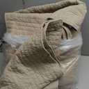 King Size Quilt Bedding Set, Lightweight Brich Beige Quilts King Size for All Seasons, Soft Microfiber Bedspreads Coverlets Bed Cover with Leaf Pattern, 3 Piece