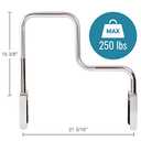 DMI Chrome Plated Grab Bars For Bathtubs And Showers For Seniors For Bathtubs And Showers, Adjustable Bathtub Rail Safety Grab Bars, Rust-resistant, 250 Lb Capacity, Textured Non-Slip Handle, 3.3-5.8"