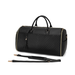 Garment Bag for Travel, 2 in 1 Carry On Duffle Bag with Shoe Pouch, Convertible Foldable Hanging Suitcase Dress Suit Business Travel Bags