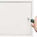 Fengze Thicken Steel Access Door 16 x 16 inch with 4 Long Fixing Strips White Screwdriver Latch Access Panel for Drywall 400 x 400 mm