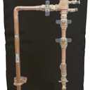 Backflow Insulated Cover, Outdoor Pipe Covers Winter Freeze Protection, Insulation Cover Pouch for Water Sprinkler Valve, Well Pump, PVB, Irrigation Valve Backflow Preventer (16"W x 20"H, Black)