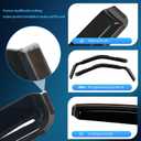 Nilight in-Channel Rain Guards for Ford F150 2021 2022 2023 2024 2026 Regular Cab/Super Cab, Vent Window Visors Low Profile Wind Deflectors for Rain & Fresh Air Ventilation, Smoke Tinted-2PCS