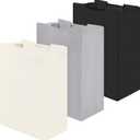 Bonuci 3 Pcs Laundry Sorter Replacement Bags Hamper Cart Removable Replacement Laundry Storage Organizer Bag Hamper Liner, No Hooks 14.76 x 8.66 x 21.65 Inch (Beige, Gray, Black)