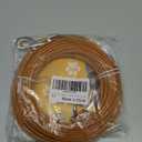 Tie Out Cable for Dogs, 50 Dog Leads for Yard Chew Proof,Heavy Duty Tie Out Cable for Large Dogs Up to 125lbs,Dog Runner Tether (Orange, 125Ibs 50ft)